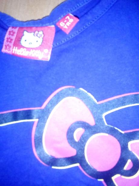 2x tričko s koníkem a kitty, h&m,110