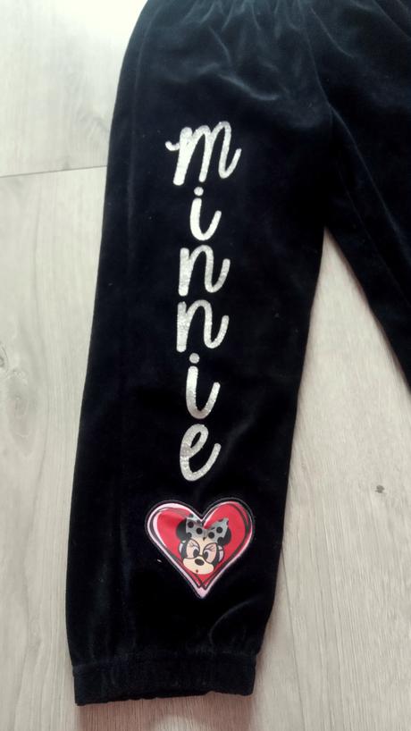 Tepláky sametové s minnie, disney,110