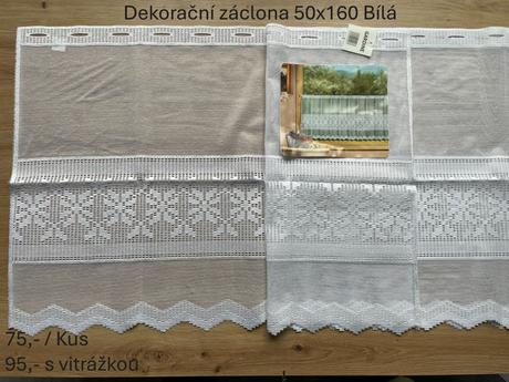 Dekorační záclonky, 