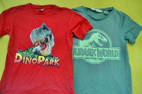 2x tričko na 5-6 let, bavlna, h&m,128