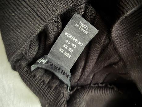 Černé šaty s netopýřími rukávy xs h&m, h&m,xs