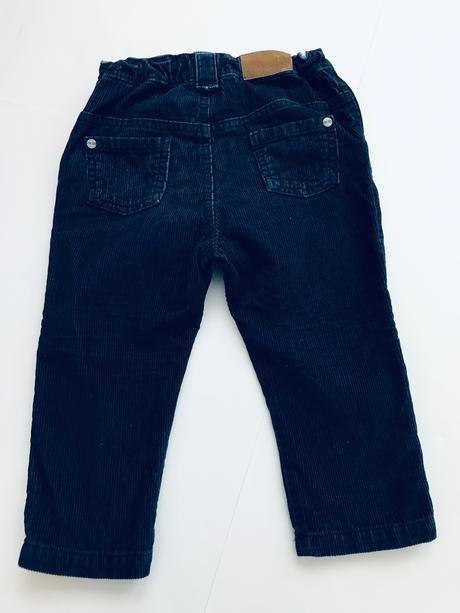 Manžestrové kalhoty modré - v.12/18 měs, marks & spencer,86