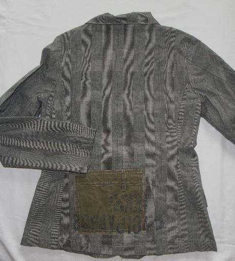 P205. pruhované šedé sako vel s, 36