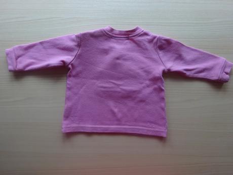 Růžové tričko dl. r., vel. 68/74, frog,68