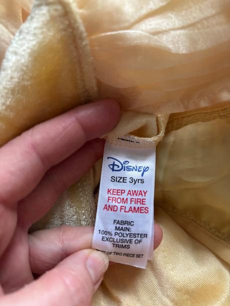 An21/ kostým kráska bell - v.3 roky disney, 