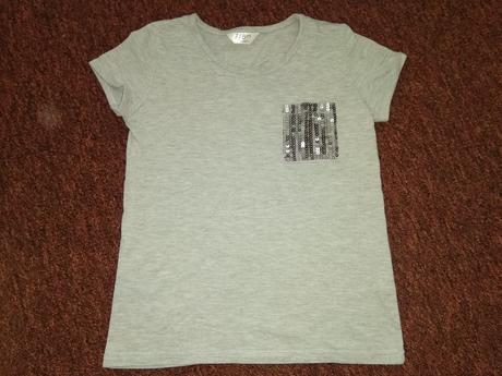 Šedé triko 122/128, 122
