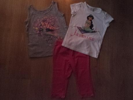 Legíny + tílko + tričko č.131, 104