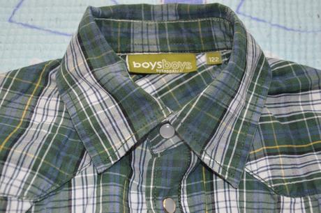 116 122 bavlněná kostkatá košile na druky, kappahl,116