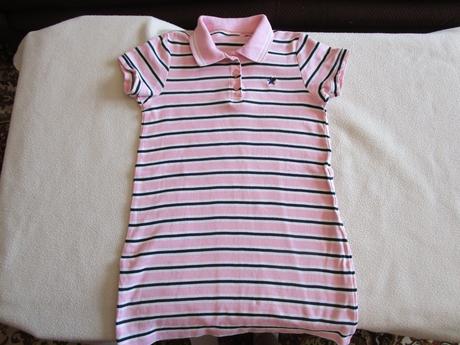 Pěkné růžové bavl. šatečky s límečkem zn. next, next,128