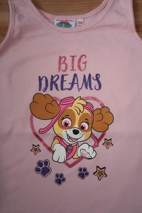Růžové tílko tlapková patrola, nickelodeon,128
