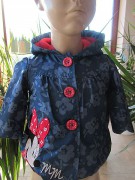 Kabátek podšitý fleecem, disney,74
