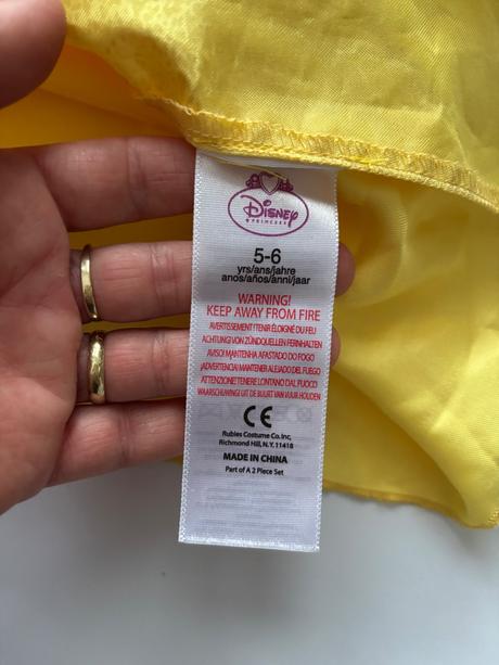 An26/ kostým kráska bell - v.5/6 let zn. disney, 