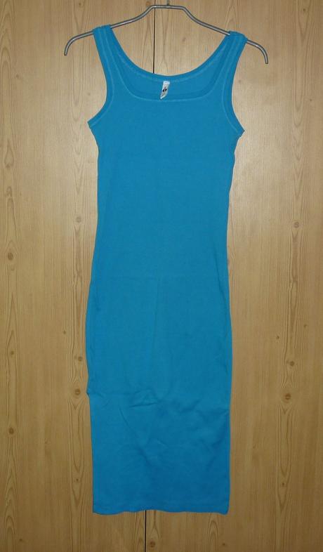 Modré dlouhé dámské šaty takko fashion, takko,xs