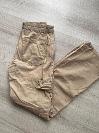 Pěkné kapsáčové široké kalhoty velikost 40/l, 40