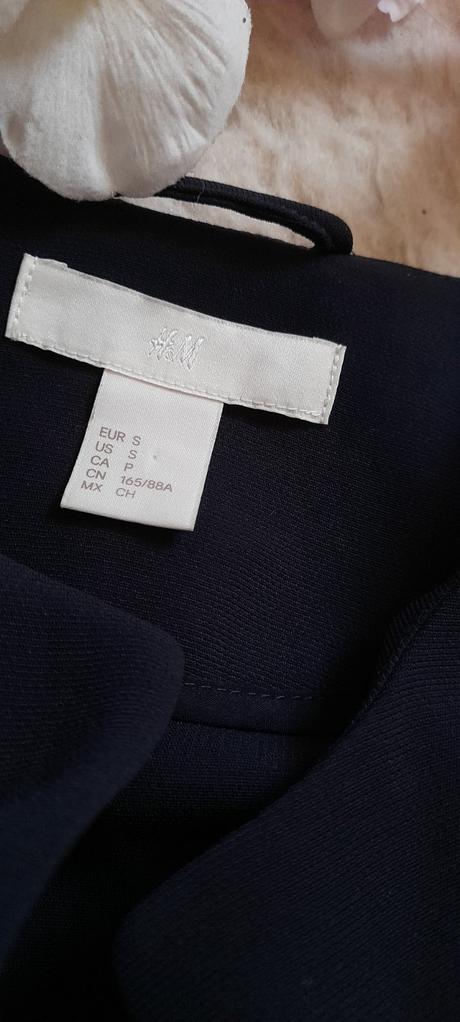 Elegantní dlouhý kabátek s kapsami, h&m,s