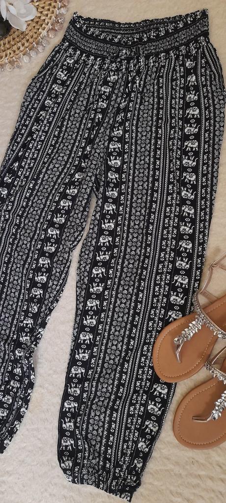 Just anna viskózové turecké kalhoty / harémky, xxl