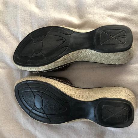 Hnede pantofle na klinu bata 37, baťa,37