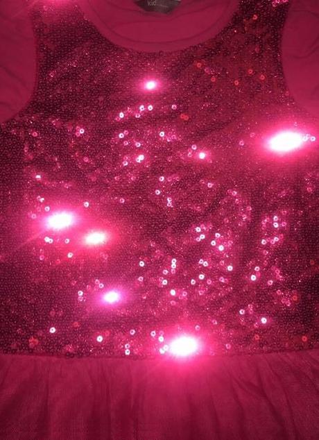 Růžové lindex šaty s flitry, tutu sukně, vel. 3 y, lindex,98