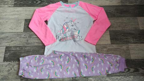 Pyžamo fleece dívčí v.140, primark,140