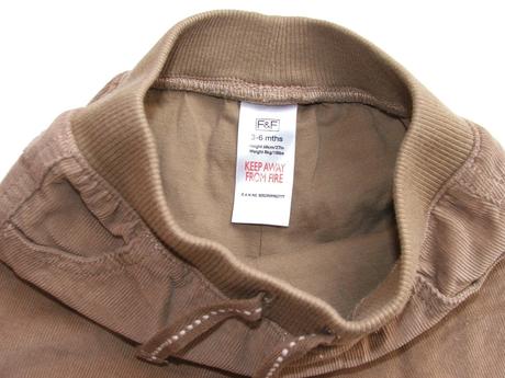 H474 podšité chlapecké manšestráky vel. 68, f&f,68