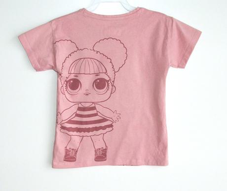 P791 dívčí tričko lol vel. 128, nutmeg,128