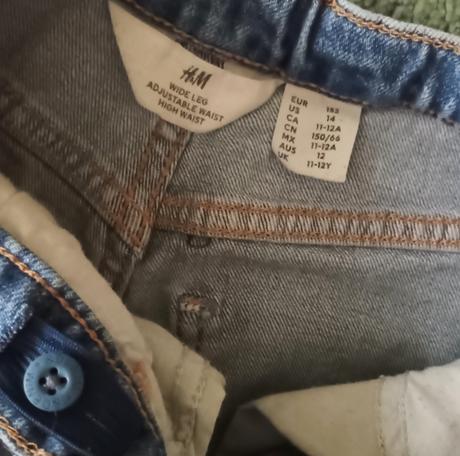 Moderní rifle h&m s regul.v pase vel.152 + tričko, h&m,152