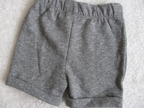 Pohodlné šedé šortky, teplákovina, střik, george,68