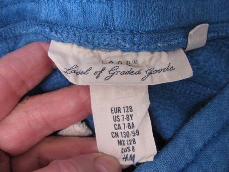 Dětské modré tepláky h&m, h&m,128