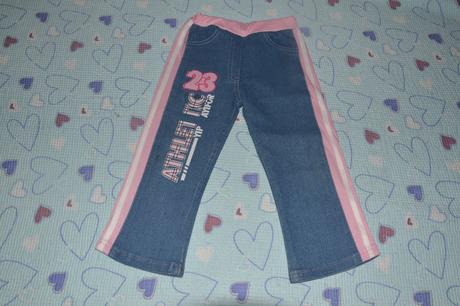 Široké džíny na gumu, i pro plnoštíhlé 104/110, 104