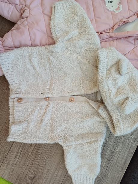 Baby pink overalek a svetrik, f&f,62