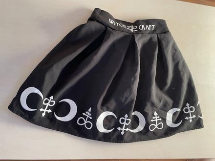Ghotic/witch krátká sukně, vel s i méně, vada naže, s