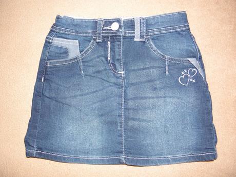 Riflová / džínová sukýnka zn. dopodopo vel.128, dopodopo,128