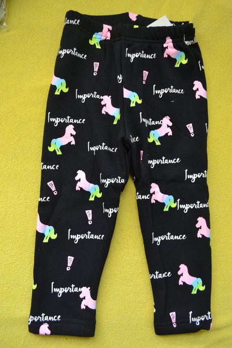 Oteplené legíny,s  fleece,98-110, 98 / 104 / 110