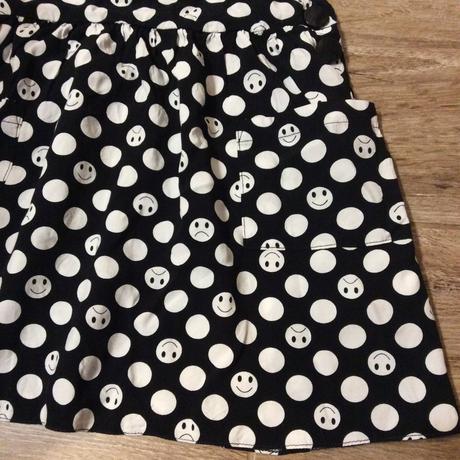 Laclová sukýnka/šatovka se smajlíky, young dimension,128