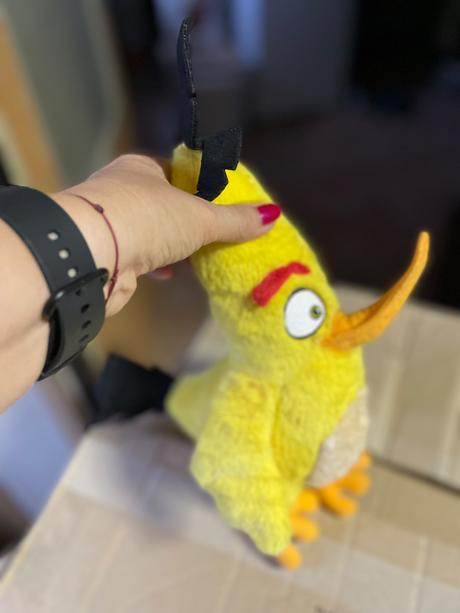 Plyšák plyšáci angry birds  červený žlutý, 