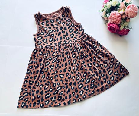 Ob/ šaty světle hnědé - v.4/5 let, f&f,110