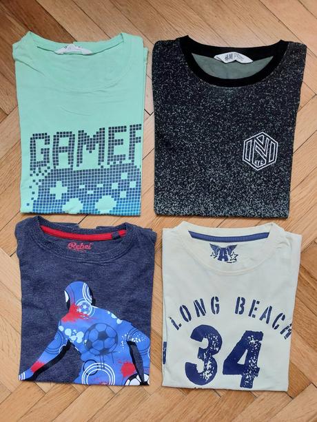 Tričko 4ks, h&m,146