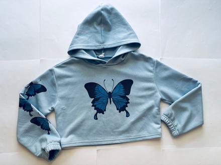 K7/ mikina crop - v.128, 128