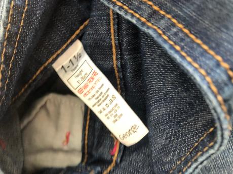 Biobavlněné riflové šatičky, george,80