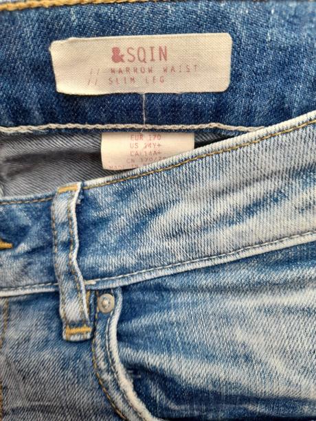 Džínové 3/4 šortky 14+, h&m,170