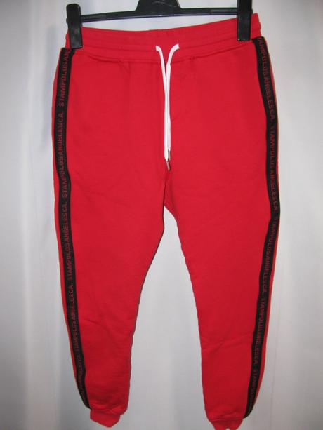 Kalhoty jogger červené tepláky-stampd u.s.a., xs
