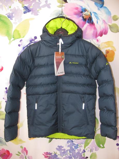Chlapecká zimní bunda s kapucí vaude, 140