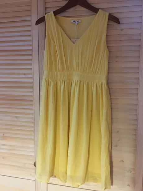 Nové žluté šaty s visačkou, vel. 38, 38