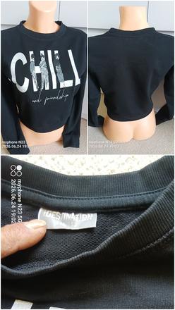 Crop top mikina zn."destination" vel."146-152", 146