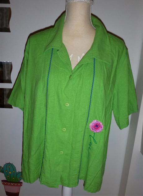 Košilová halena s orig.kytkou - vel.xxl-xxxl, xxl