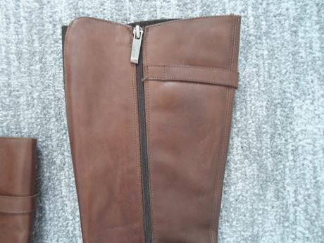 Hnědé kožené boty kozačky lasocki, lasocki,39