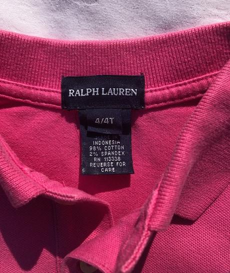Dívčí sytě růžové tričko ralph lauren, vel. 3 roky, ralph lauren,98