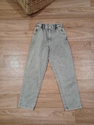 Džíny h&m do gumy mom jeans, h&m,146