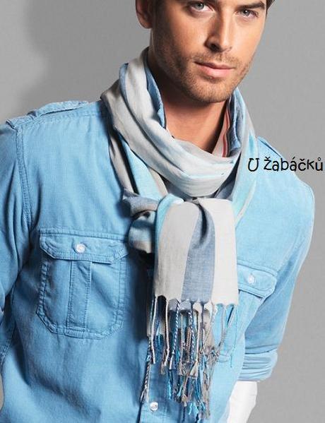 Pruhovaná šála tchibo univerzální, tchibo