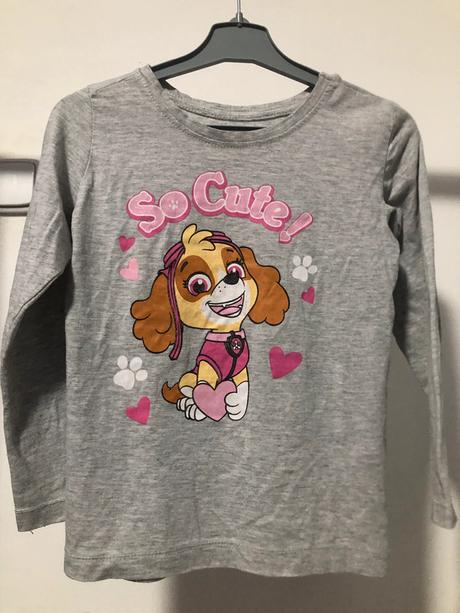 Šedé triko tlapková patrola, 110